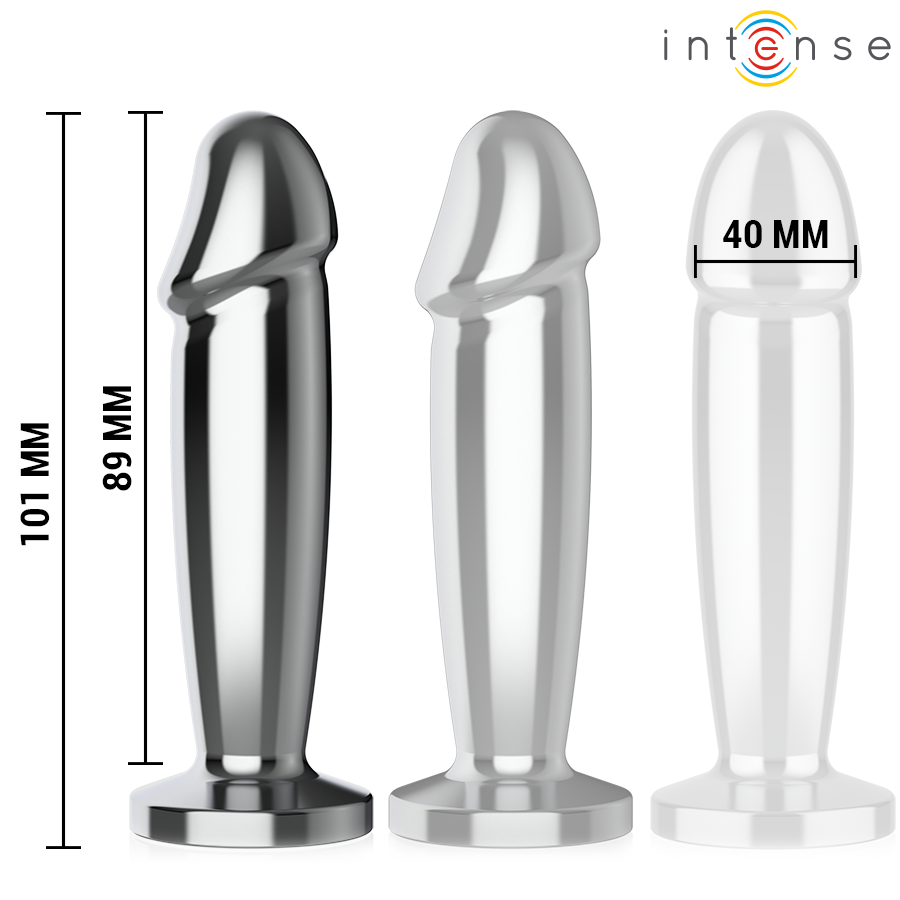 INTENSE - PLUG ANAL 10 VIBRATIONS GODE MÉTALLIQUE AVEC TÉLÉCOMMANDE M INTENSE ANAL TOYS