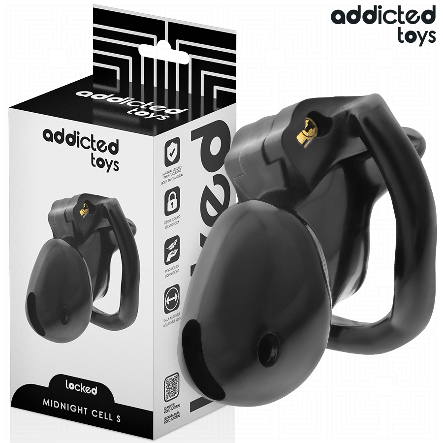 ADDICTED TOYS LOCKED - CAGE À PÉNIS MINDNIGHT CELL TAILLE S 4.8 CM ADDICTED TOYS LOCKED