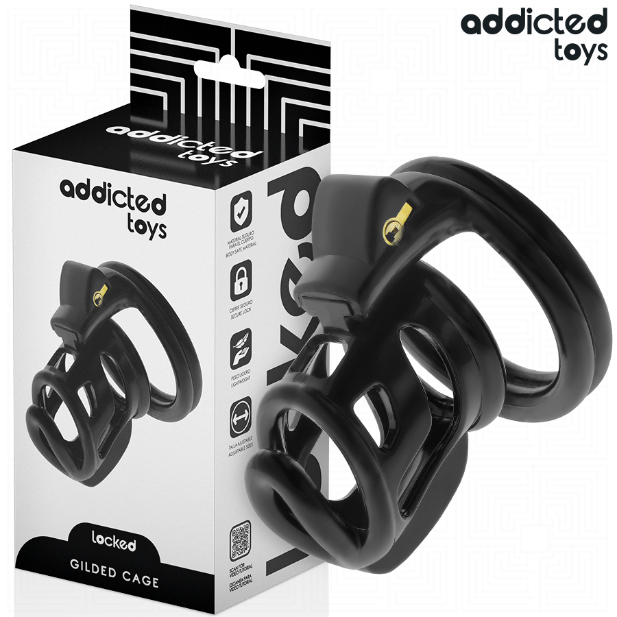 ADDICTED TOYS LOCKED - CAGE À PÉNIS GILDEN CAGE 8,5 CM ADDICTED TOYS LOCKED