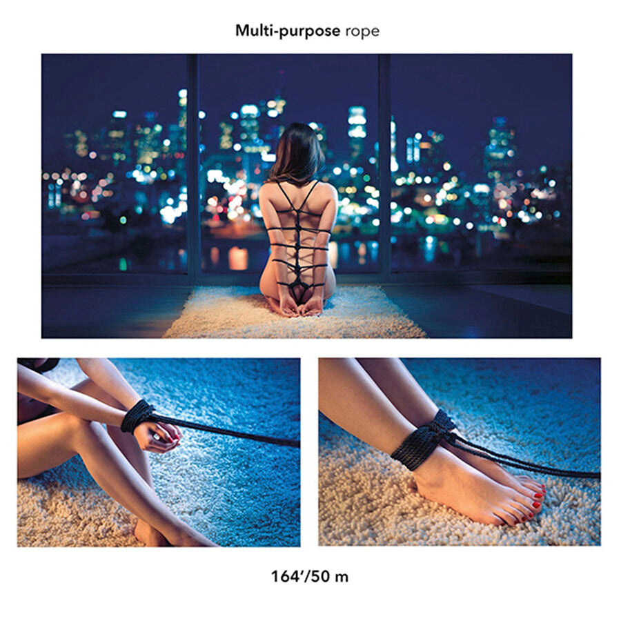 CALEXOTICS - SCANDAL CORDE BDSM NOIRE 50 M CALEXOTICS