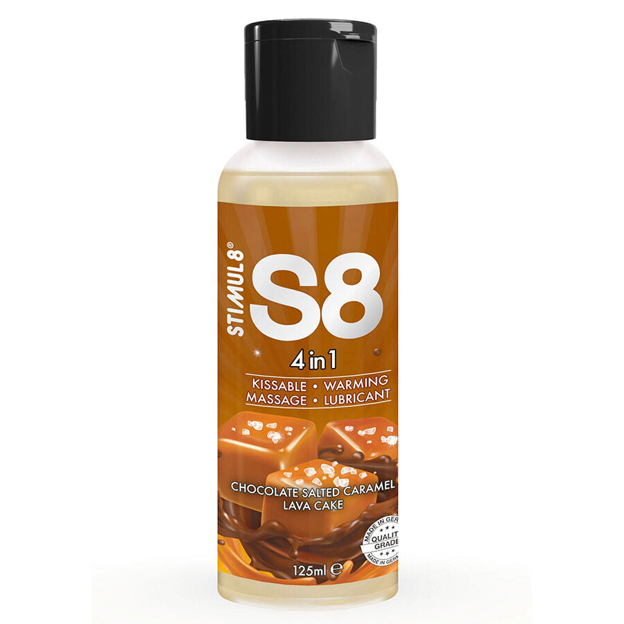 STIMUL8 - S8 LUBRIFIANT DESSERT 4 EN 1 CHOCOLAT ET CARAMEL SALÉ 125 ML STIMUL8