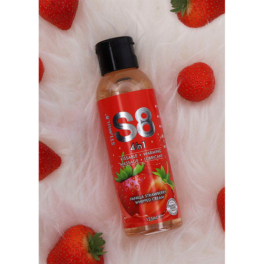 STIMUL8 - S8 LUBRIFIANT DESSERT FRAISE 4 EN 1 125 ML STIMUL8