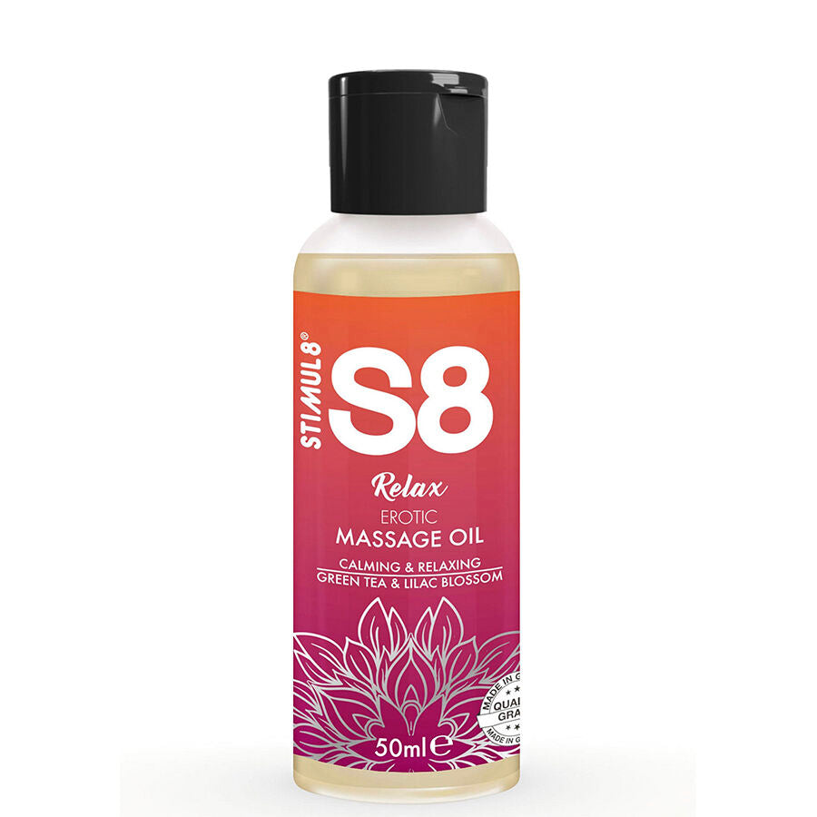 STIMUL8 - S8 RELAX HUILE DE MASSAGE ÉROTIQUE THÉ VERT 50 ML STIMUL8