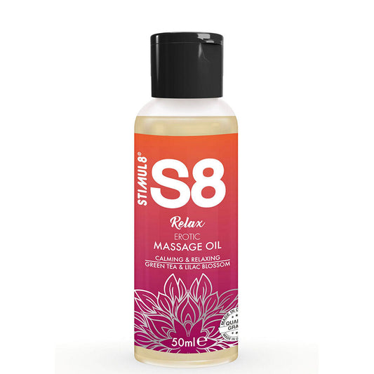 STIMUL8 - S8 RELAX HUILE DE MASSAGE ÉROTIQUE THÉ VERT 50 ML STIMUL8