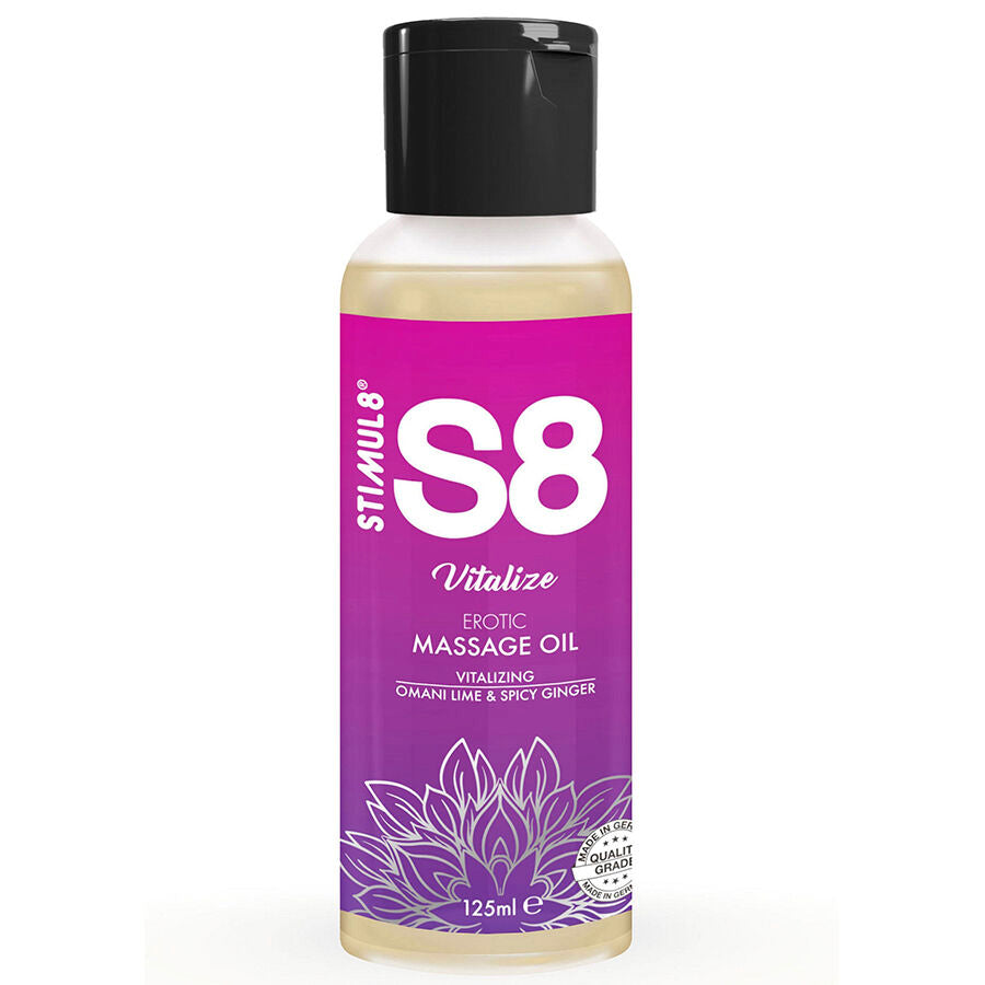 STIMUL8 - S8 VITALIZE HUILE DE MASSAGE AU CITRON VERT 125 ML STIMUL8