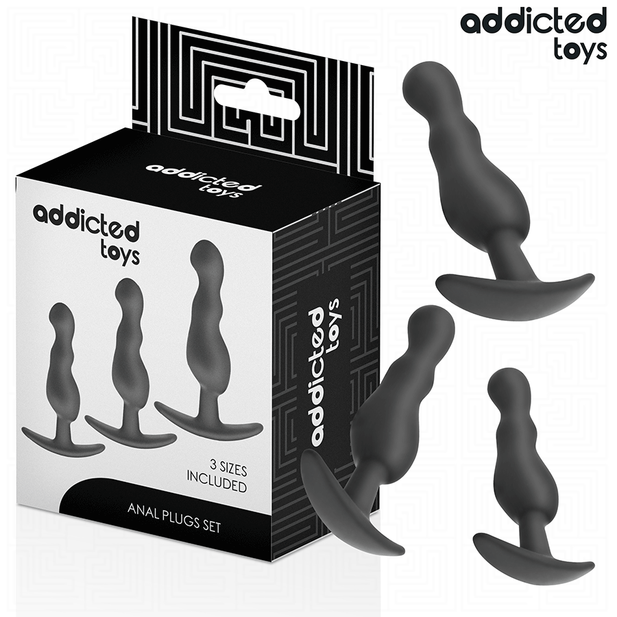ADDICTED TOYS - LOT DE 3 PLUG ANAL MODÈLE 1 ADDICTED TOYS