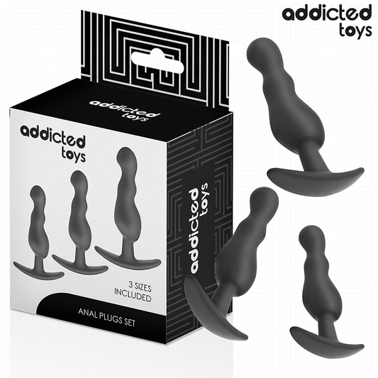 ADDICTED TOYS - LOT DE 3 PLUG ANAL MODÈLE 1 ADDICTED TOYS