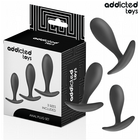 ADDICTED TOYS - LOT DE 3 PLUG ANAL MODÈLE 2 ADDICTED TOYS