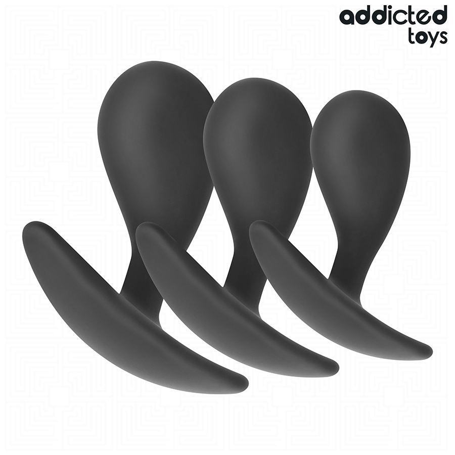 ADDICTED TOYS - LOT DE 3 PLUG ANAL MODÈLE 3 ADDICTED TOYS