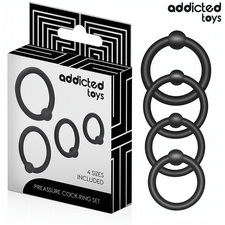 ADDICTED TOYS - LOT D'ANNEAUX EN SILICONE À PRESSION ADDICTED TOYS