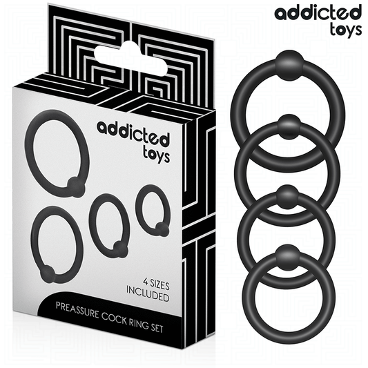 ADDICTED TOYS - LOT D'ANNEAUX EN SILICONE À PRESSION ADDICTED TOYS