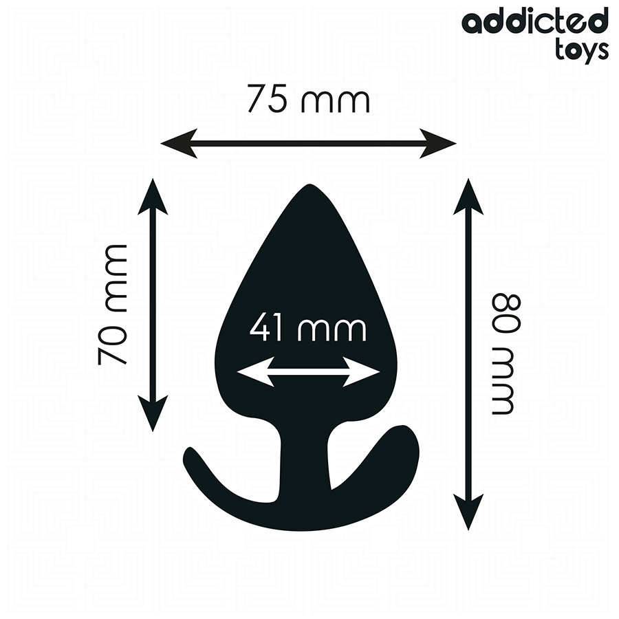 ADDICTED TOYS - PLUG ANAL TAILLE L 8 CM ADDICTED TOYS