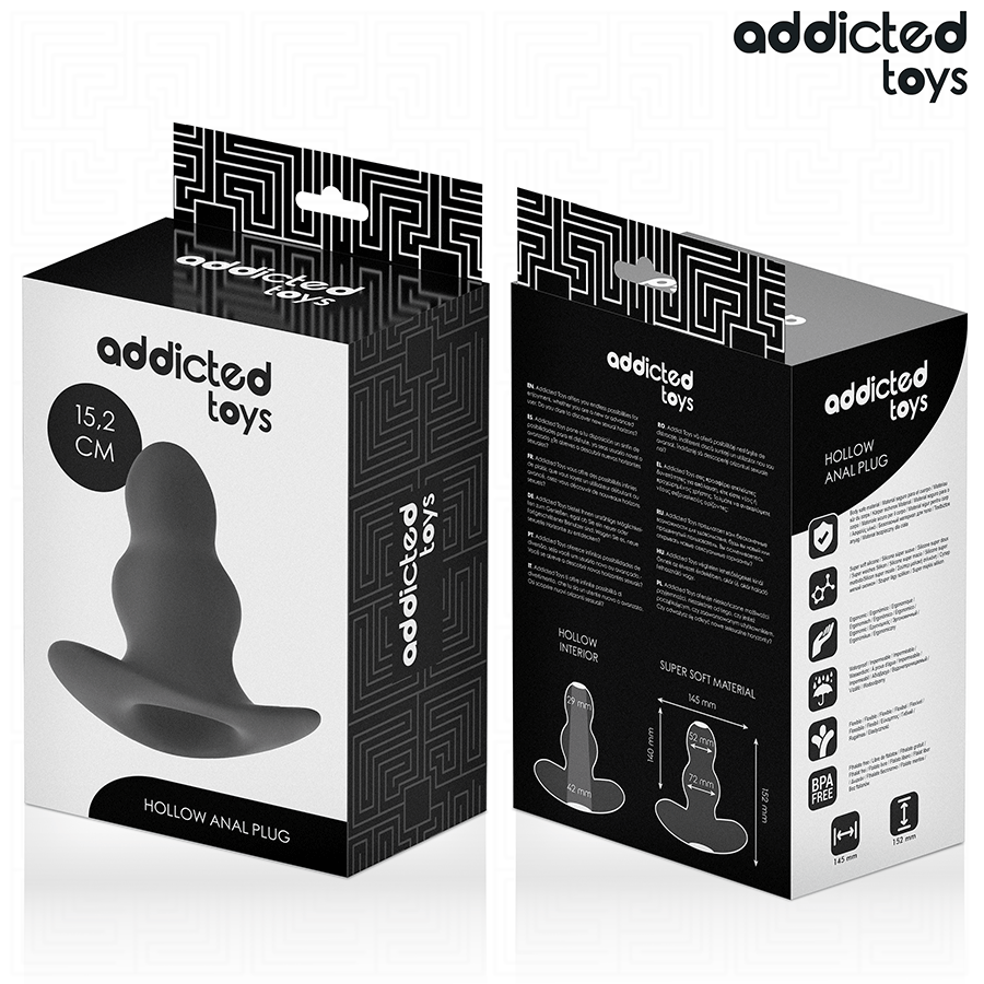 ADDICTED TOYS - PLUG ANAL CREUX TAILLE XXL 15,2 CM ADDICTED TOYS
