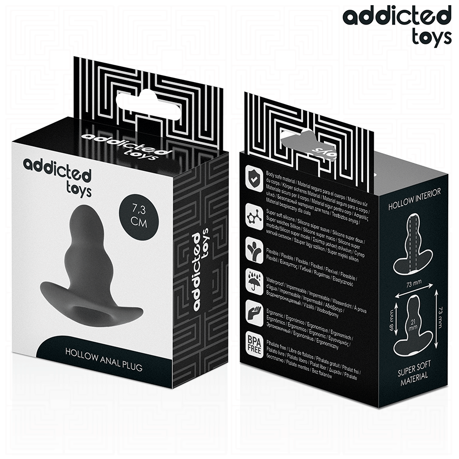 ADDICTED TOYS - PLUG ANAL CREUX TAILLE S 7,3 CM ADDICTED TOYS