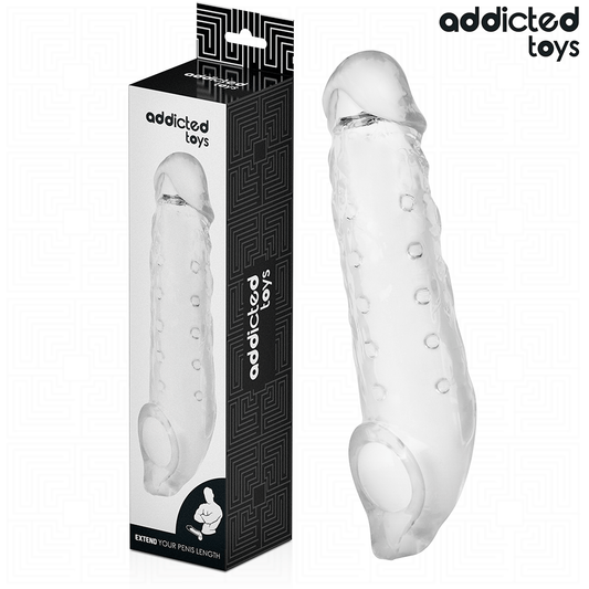 ADDICTED TOYS - EXTENSION DE PÉNIS TRANSPARENTE TAILLE S 23 CM ADDICTED TOYS