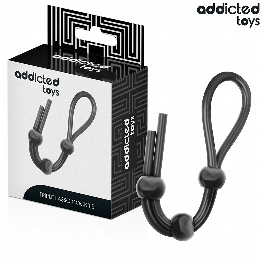 ADDICTED TOYS - CORDE EN SILICONE POUR LE PÉNIS À TRIPLE BOUCLE ADDICTED TOYS