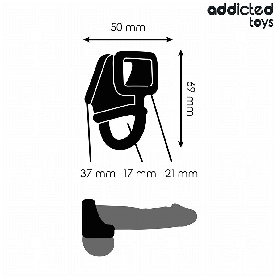 ADDICTED TOYS - ANNEAU POUR CAGE À PÉNIS ADDICTED TOYS