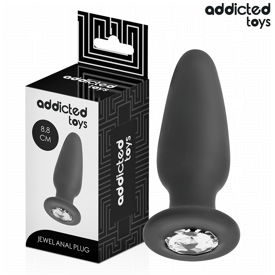 ADDICTED TOYS - PLUG ANAL AVEC BIJOU TAILLE S 8,8 CM ADDICTED TOYS