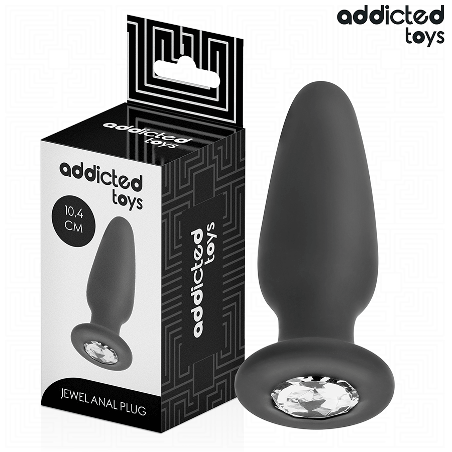ADDICTED TOYS - PLUG ANAL AVEC BIJOU TAILLE M 10,4 CM ADDICTED TOYS