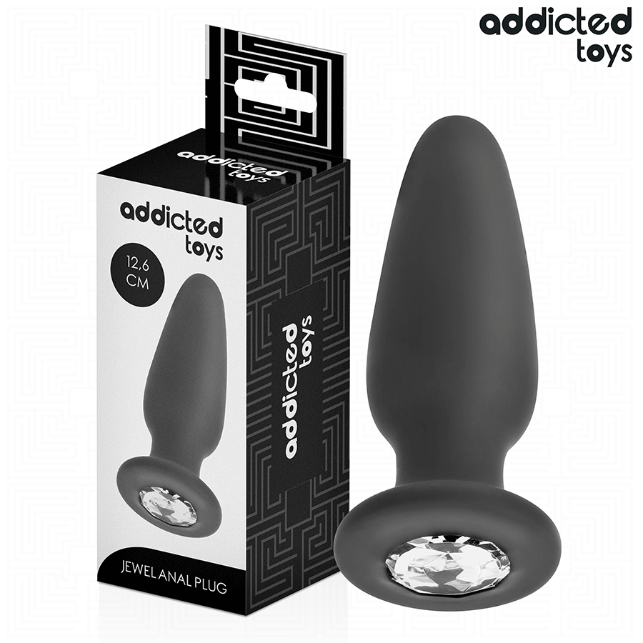 ADDICTED TOYS - PLUG ANAL AVEC BIJOU TAILLE L 12,6 CM ADDICTED TOYS