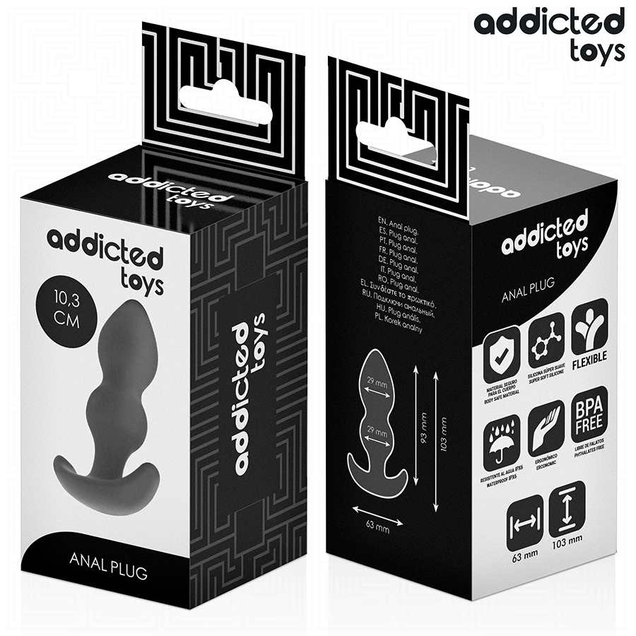 ADDICTED TOYS - PLUG ANAL TAILLE S 10,3 CM ADDICTED TOYS