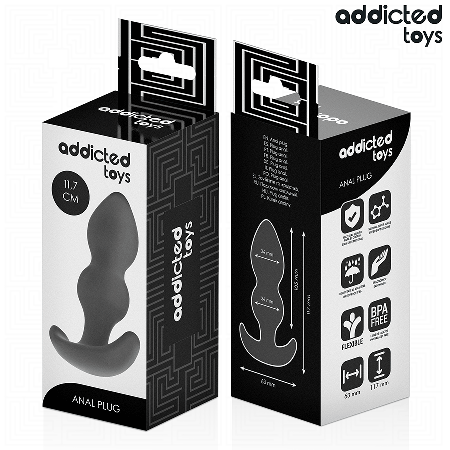 ADDICTED TOYS - PLUG ANAL TAILLE L 11,7 CM ADDICTED TOYS