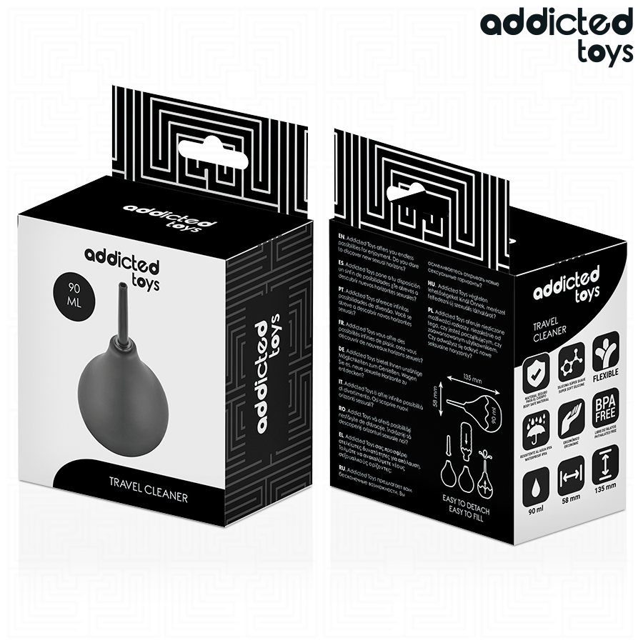 ADDICTED TOYS - NETTOYANT ANAL DE VOYAGE TAILLE S 90 ML ADDICTED TOYS