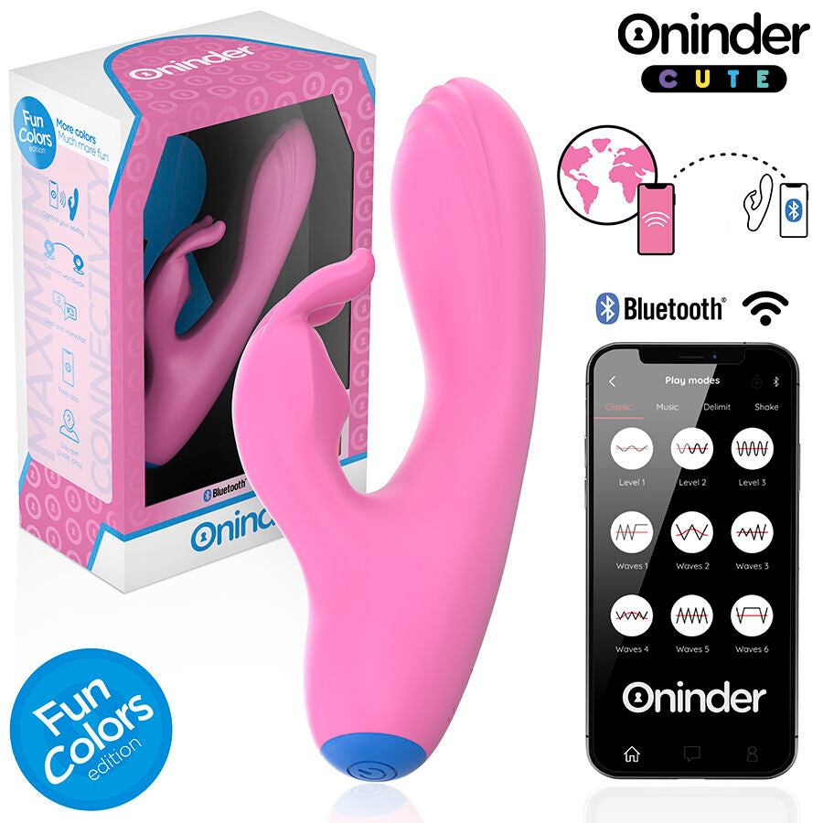 ONINDER CUTE - LOVE BUNNY VIBRATEUR POINT G CLITORIS - APPLICATION GRATUITE MONDIALE ONINDER CUTE