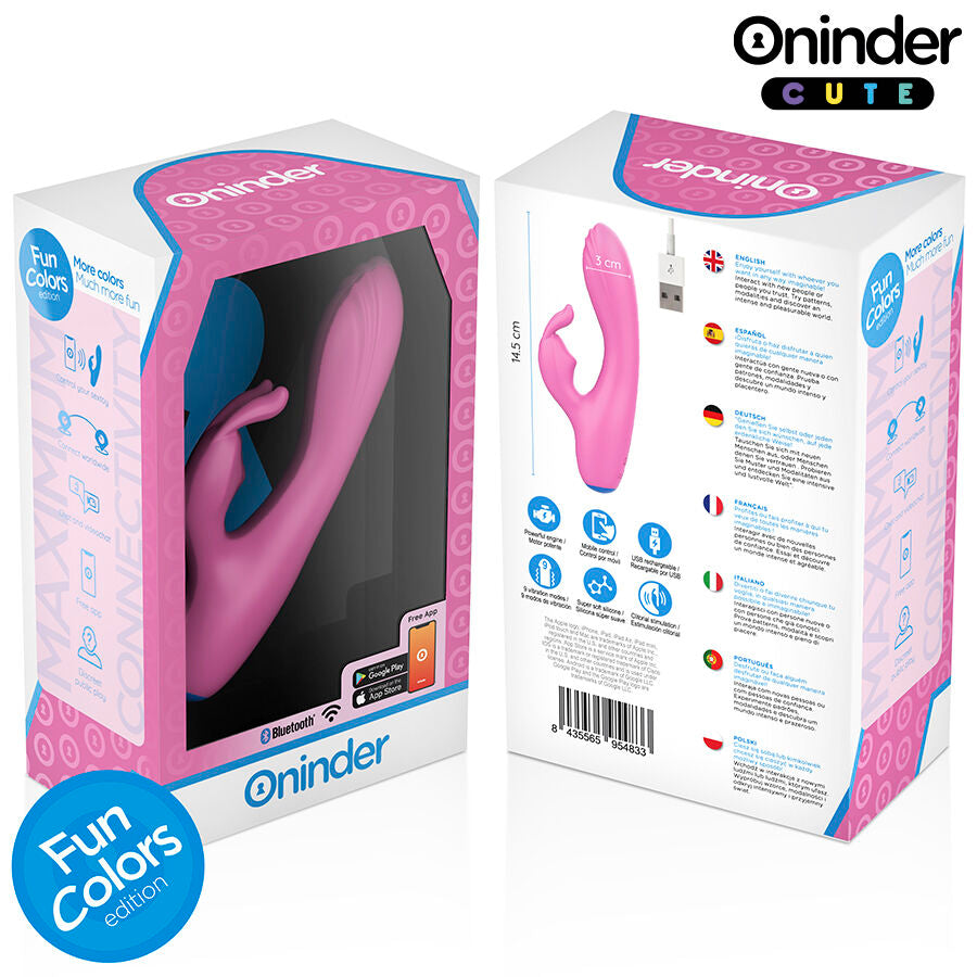 ONINDER CUTE - LOVE BUNNY VIBRATEUR POINT G CLITORIS - APPLICATION GRATUITE MONDIALE ONINDER CUTE