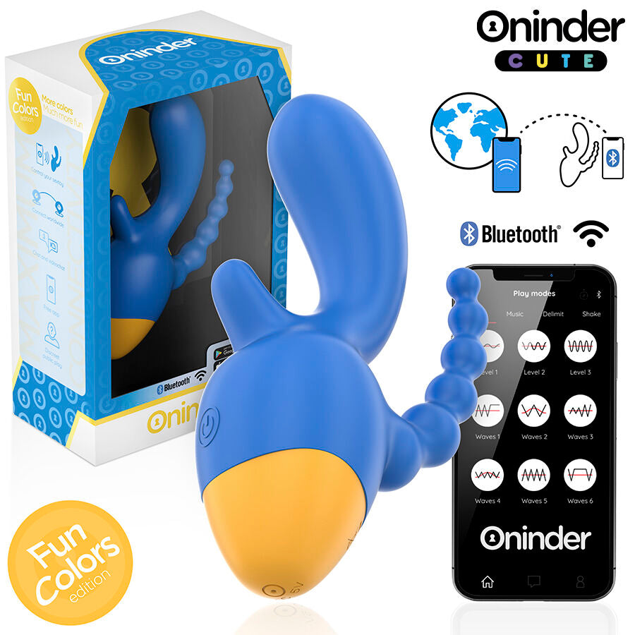 ONINDER CUTE - LOVE 3 SOME TRIPLE VIBRATEUR - APPLICATION GRATUITE DANS LE MONDE ENTIER ONINDER CUTE