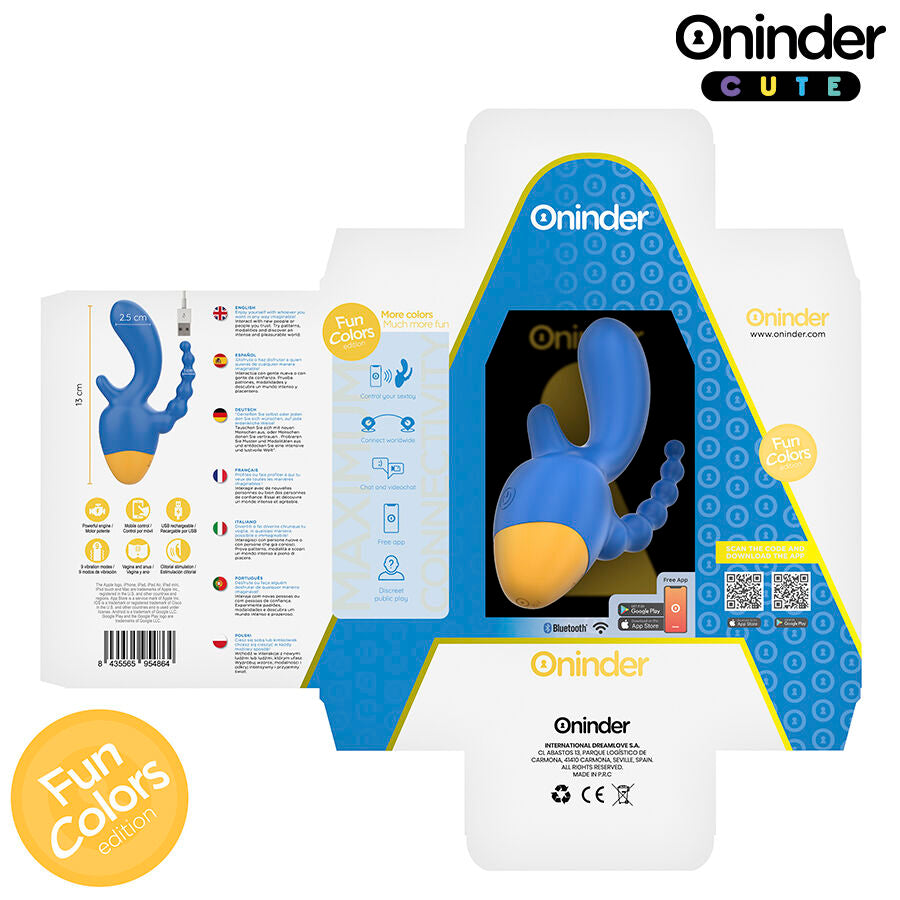 ONINDER CUTE - LOVE 3 SOME TRIPLE VIBRATEUR - APPLICATION GRATUITE DANS LE MONDE ENTIER ONINDER CUTE