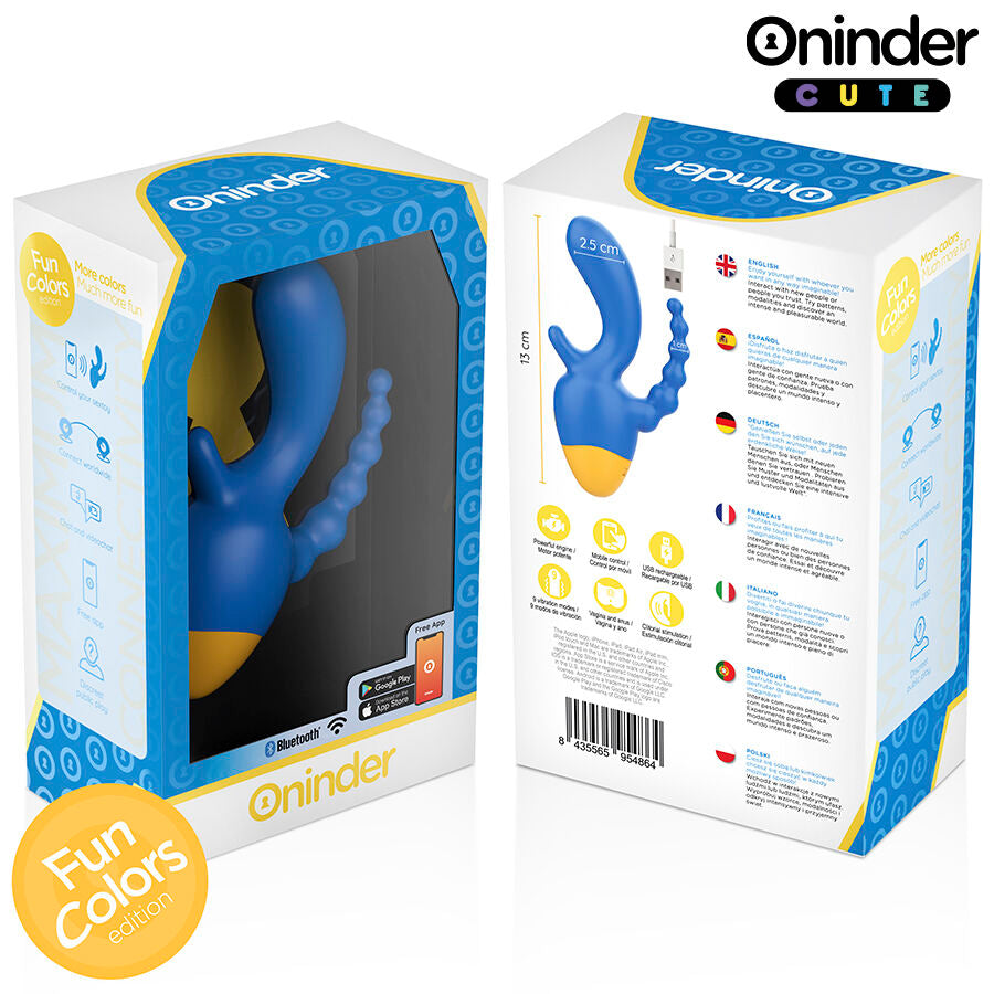ONINDER CUTE - LOVE 3 SOME TRIPLE VIBRATEUR - APPLICATION GRATUITE DANS LE MONDE ENTIER ONINDER CUTE