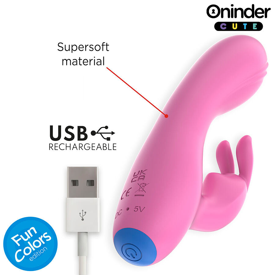 ONINDER CUTE - LOVE BUNNY VIBRATEUR POINT G CLITORIS - APPLICATION GRATUITE MONDIALE ONINDER CUTE