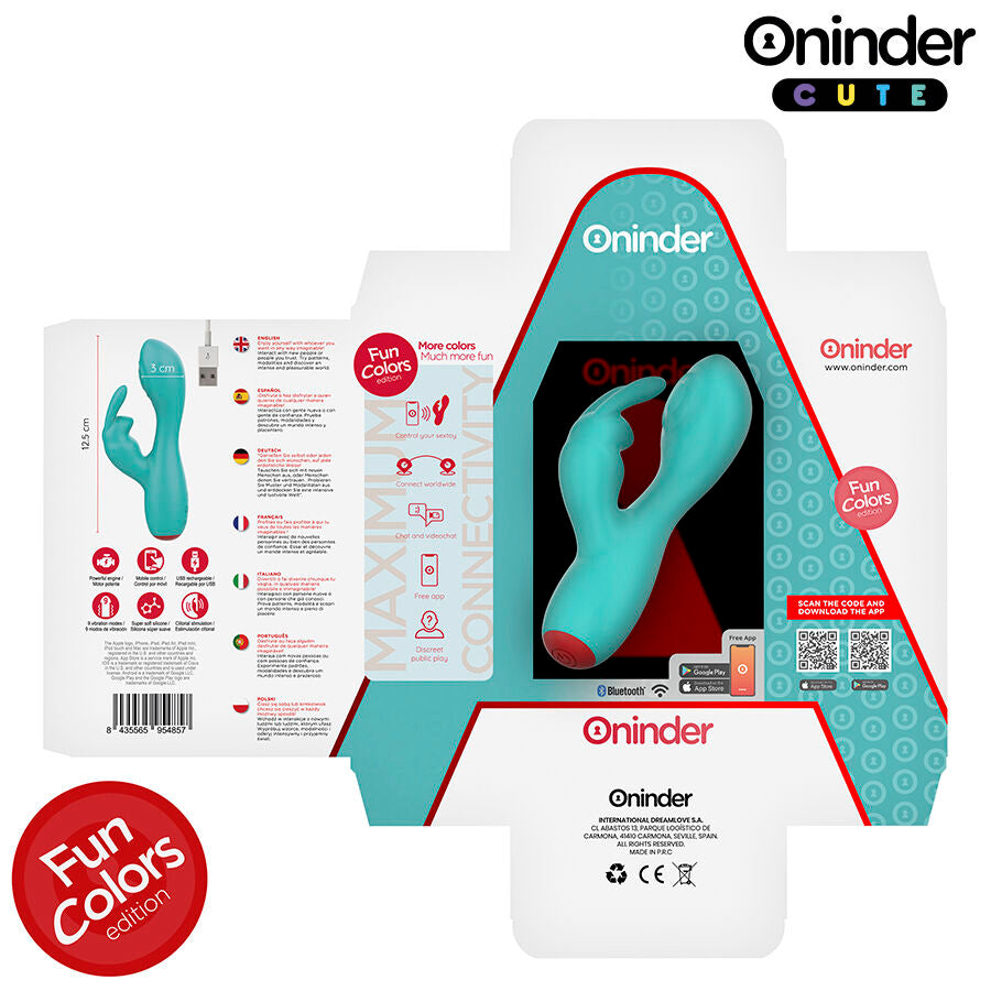 ONINDER CUTE - VIBRATEUR CLITORISÉ LOVE BUNNY G-SPOT - APPLICATION MONDIALE GRATUITE ONINDER CUTE
