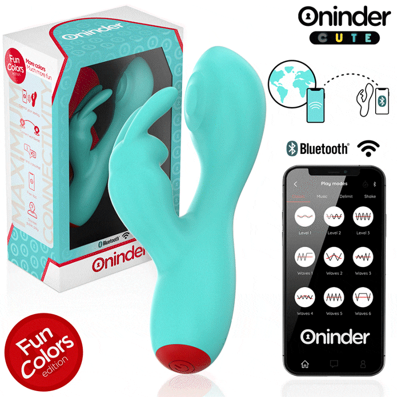 ONINDER CUTE - VIBRATEUR CLITORISÉ LOVE BUNNY G-SPOT - APPLICATION MONDIALE GRATUITE ONINDER CUTE