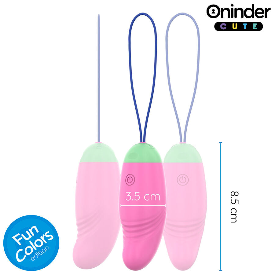 ONINDER CUTE - ŒUF VIBRO-ROTATIF 360° EN SILICONE - APPLICATION GRATUITE DANS LE MONDE ENTIER ONINDER CUTE