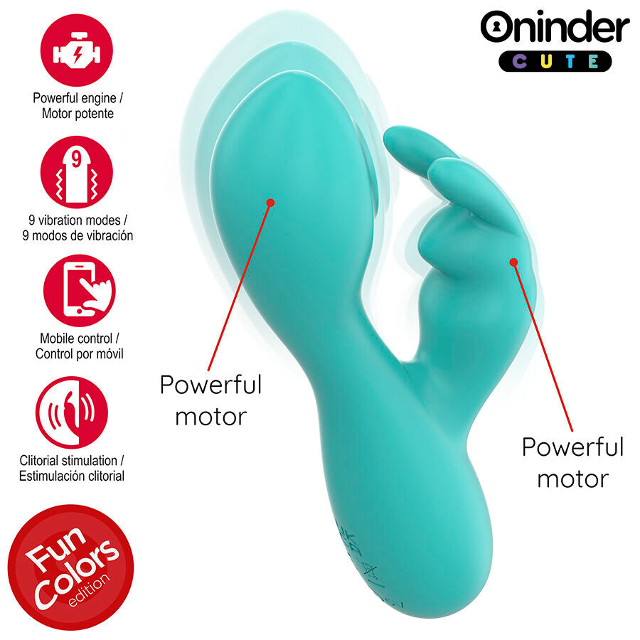 ONINDER CUTE - VIBRATEUR CLITORISÉ LOVE BUNNY G-SPOT - APPLICATION MONDIALE GRATUITE ONINDER CUTE