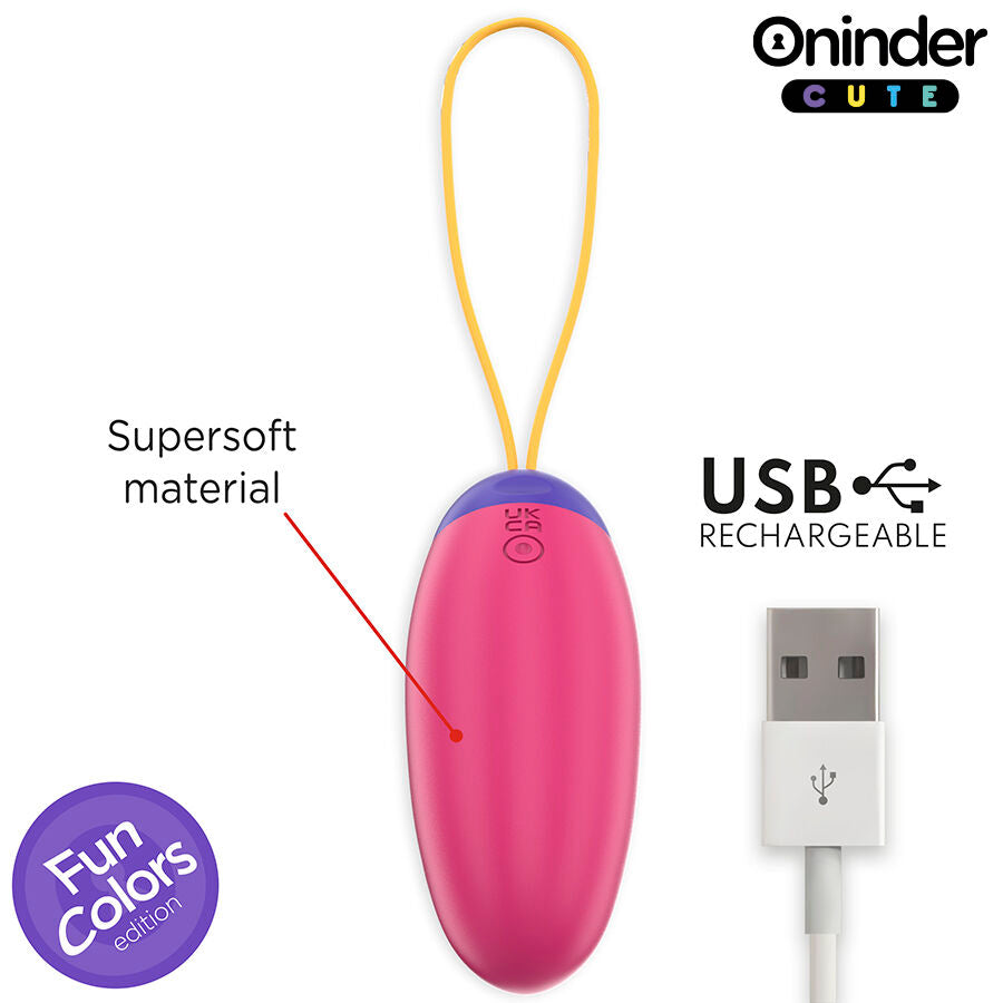 ONINDER CUTE - ŒUF EN SILICONE À VIBRATION ET À ONDE AMOUREUX - APPLICATION GRATUITE DANS LE MONDE ENTIER ONINDER CUTE