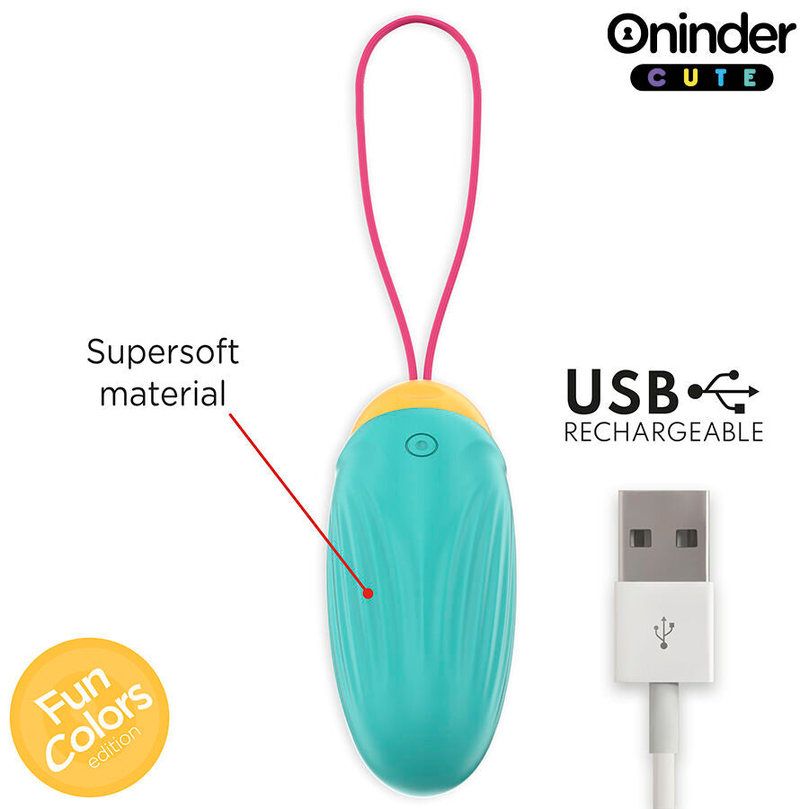 ONINDER CUTE - ŒUF VIBRO-ROTATIF EN SILICONE AVEC PIERRE PRÉCIEUSE - APPLICATION GRATUITE DANS LE MONDE ENTIER ONINDER CUTE