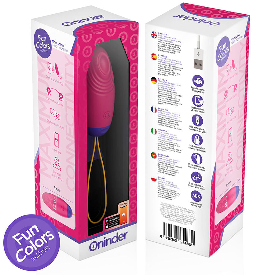 ONINDER CUTE - ŒUF EN SILICONE À VIBRATION ET À ONDE AMOUREUX - APPLICATION GRATUITE DANS LE MONDE ENTIER ONINDER CUTE