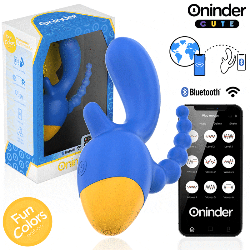 ONINDER CUTE - LOVE 3 SOME TRIPLE VIBRATEUR - APPLICATION GRATUITE DANS LE MONDE ENTIER ONINDER CUTE