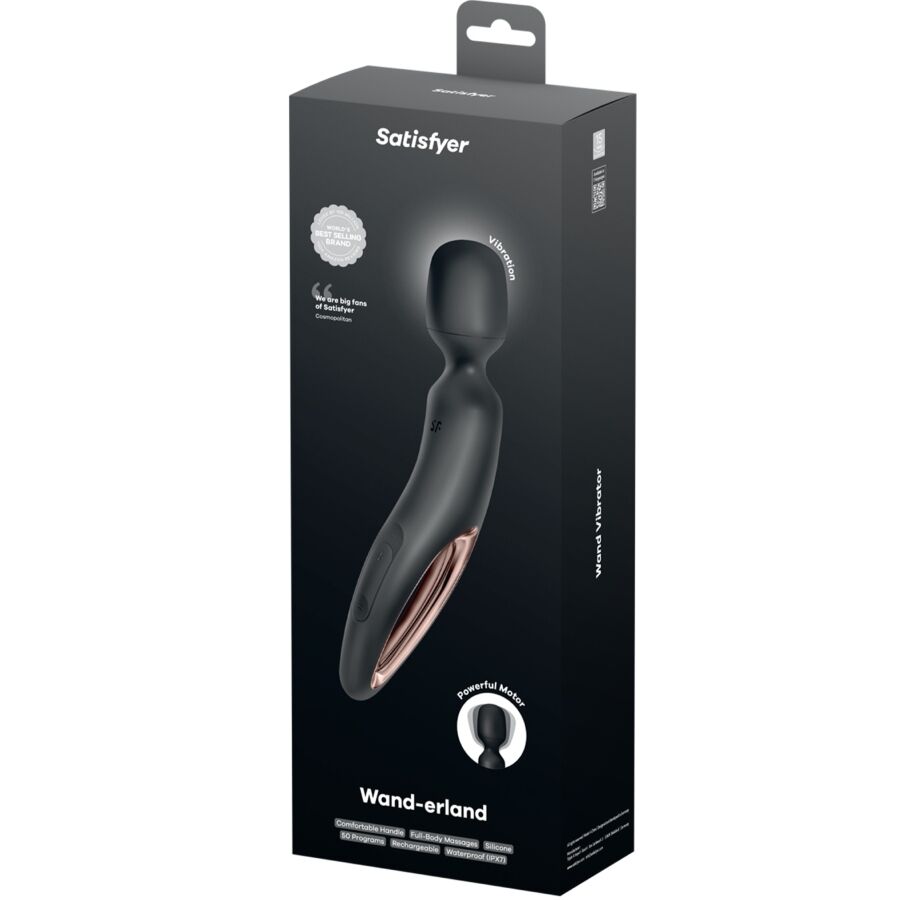 SATISFYER - MASSEUR VIBRANT WAND ERLAND NOIR SATISFYER WAND