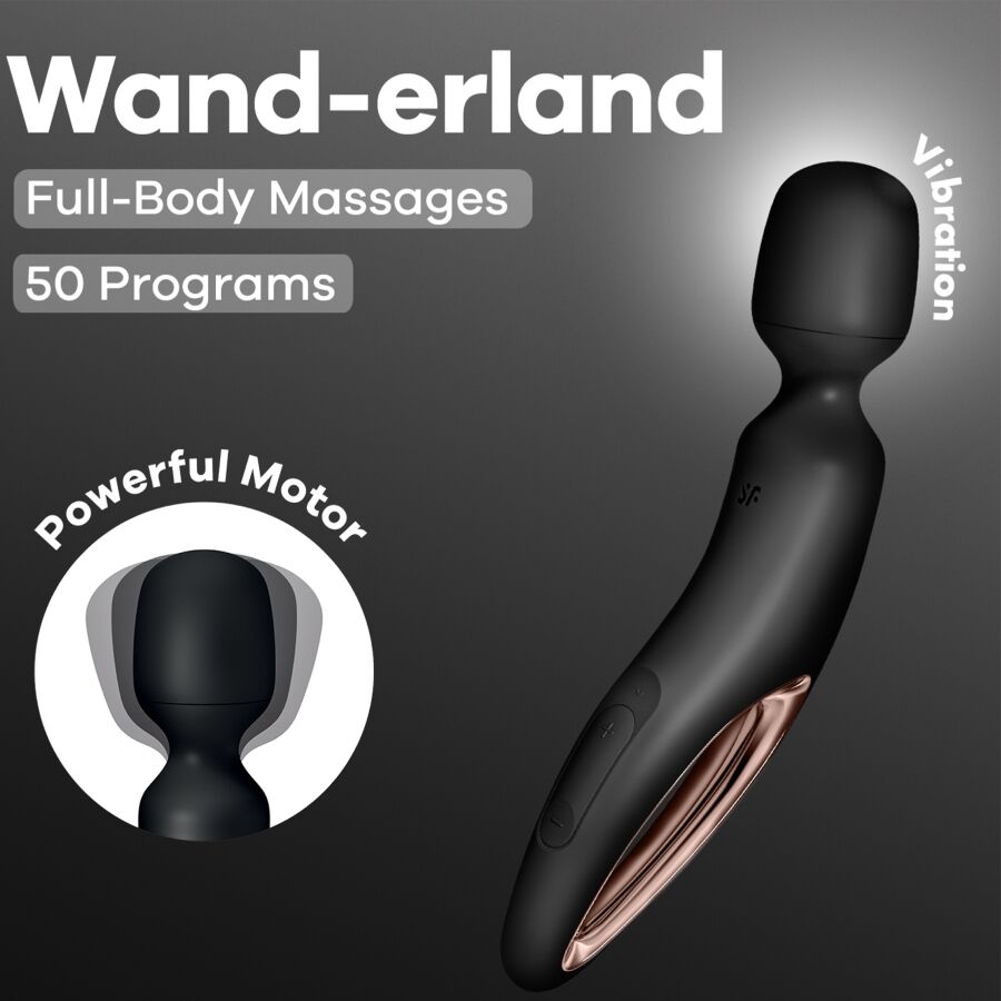 SATISFYER - MASSEUR VIBRANT WAND ERLAND NOIR SATISFYER WAND