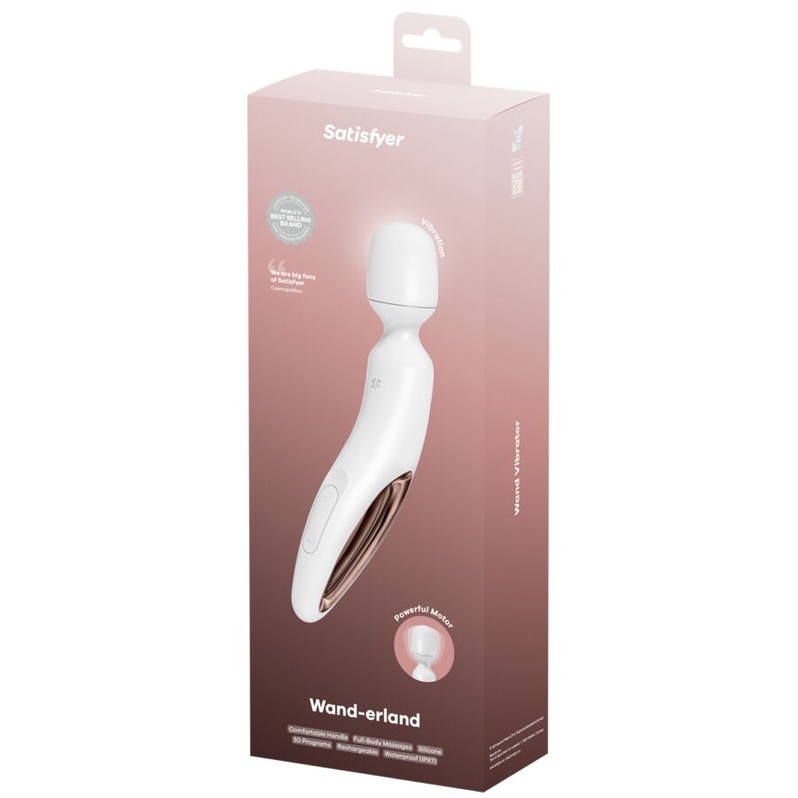 SATISFYER - WAND ERLAND MASSEUR VIBRANT BLANC SATISFYER WAND
