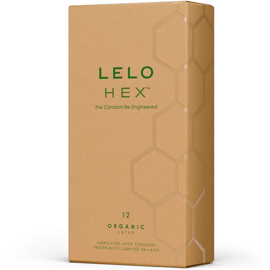LELO - HEX BOÎTE DE PRÉSERVATIFS BIOLOGIQUES 12 UNITÉS LELO