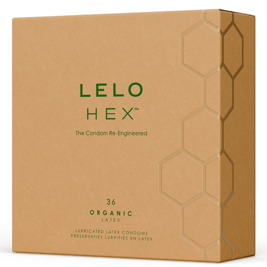 LELO - HEX BOÎTE DE PRÉSERVATIFS BIOLOGIQUES 36 UNITÉS LELO