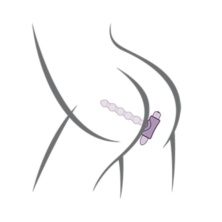 ROCKS-OFF - PETITE SENSATIONS PERLES ANAL PLUG VIBRATEUR NOIR ROCKS-OFF