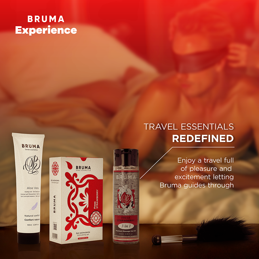 BRUMA XPERIENCE - KIT TENTATION FRAISE DOUCE AVEC AMPLIFICATEUR D'ORGASME BRUMA