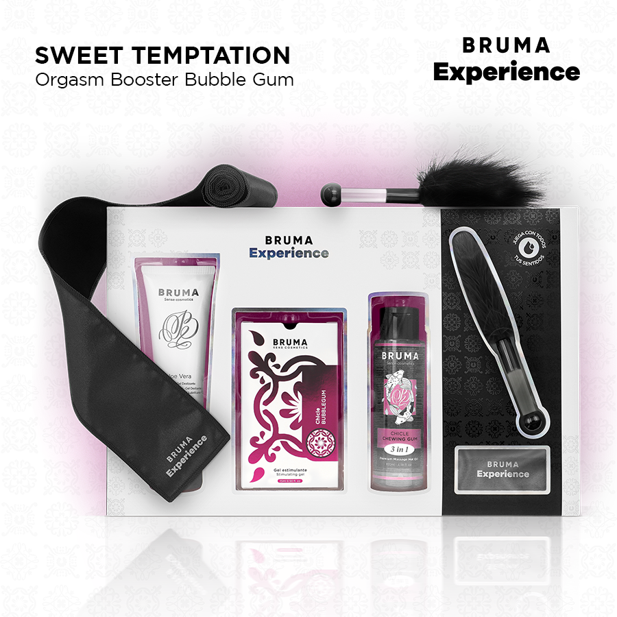 BRUMA XPERIENCE - KIT TENTATION DE GOMME SUCRÉ AVEC AMPLIFICATEUR D'ORGASME BRUMA