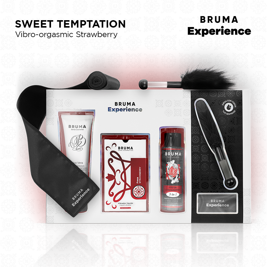 BRUMA XPERIENCE - KIT TENTATION VIBRO-ORGASMIQUE À LA FRAISE DOUCE BRUMA
